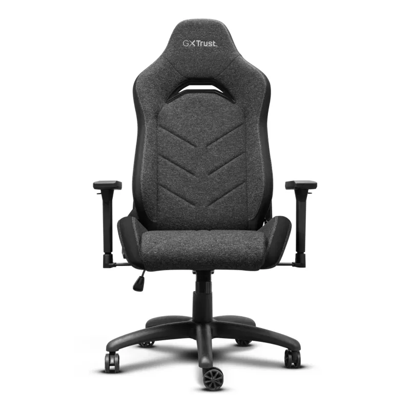 Universali žaidimų kėdė TRUST GXT 723 – paminkštinta sėdynė, maks. apkrova 150 kg, 710×750 mm, aukštis iki 134 cm, pilka