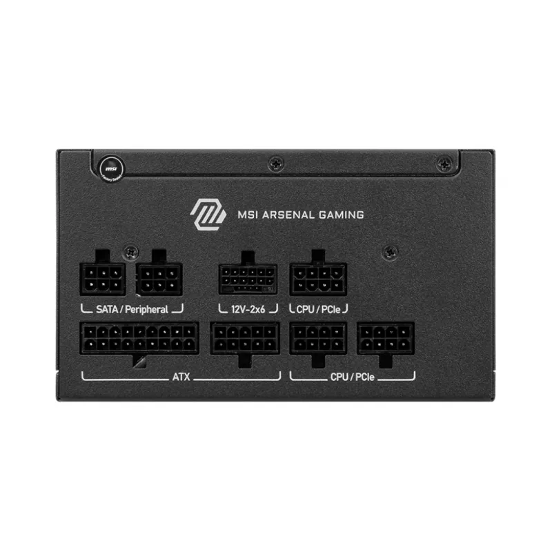MSI MAG A650GLS PCIE5 maitinimo blokas 650 W 24-pin ATX ATX Juoda