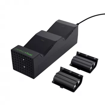 Trust GXT 250 įkrovimo stovelis Xbox Series X|S valdikliams, juodas, USB