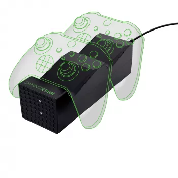Trust GXT 250 įkrovimo stovelis Xbox Series X|S valdikliams, juodas, USB