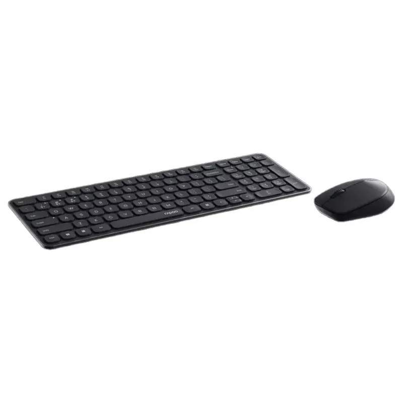 Rapoo 9310M belaidė klaviatūra su pele, RF ir Bluetooth, juoda