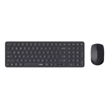 Rapoo 9310M belaidė klaviatūra su pele, RF ir Bluetooth, juoda