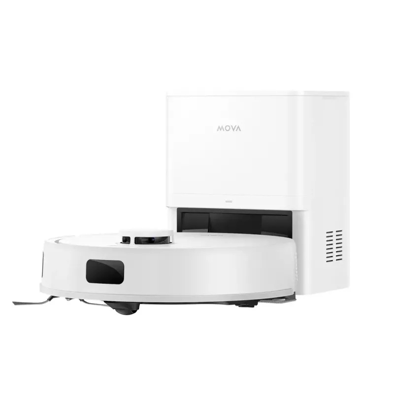 Robotinis siurblys su šluostymu MOVA Tech E20 Plus Bagless White