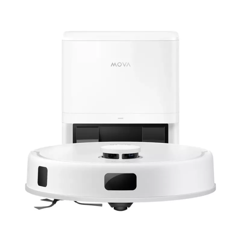 Robotinis siurblys su šluostymu MOVA Tech E20 Plus Bagless White