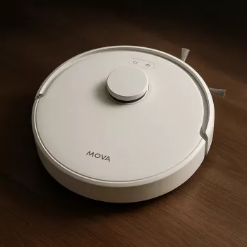Robotinis siurblys su šluostymu MOVA Tech E20 Plus Bagless White