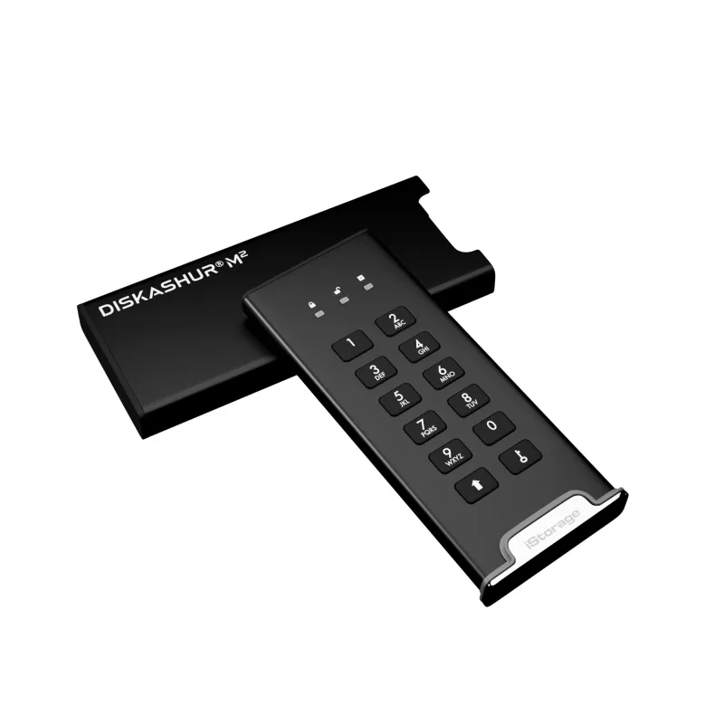 iStorage diskAshur M² SSD 500GB – nešiojamas šifruotas kietasis diskas