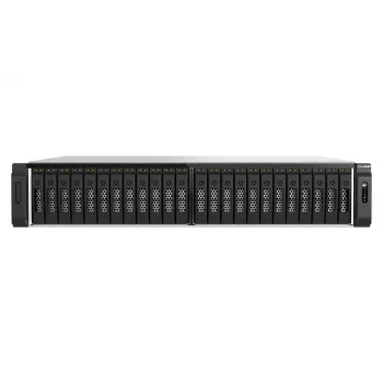 QNAP TS-H3077AFU-R7-64G NAS / saugojimo serveris stelaže (2U) AMD Ryzen™ 5 64 GB DDR5 0 TB QuTS hero juodos, metalinės spalvos