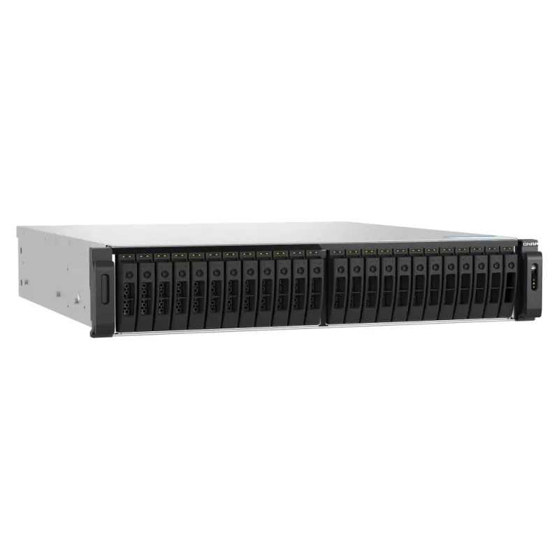 QNAP TS-H3077AFU-R7-64G NAS / saugojimo serveris stelaže (2U) AMD Ryzen™ 5 64 GB DDR5 0 TB QuTS hero juodos, metalinės spalvos