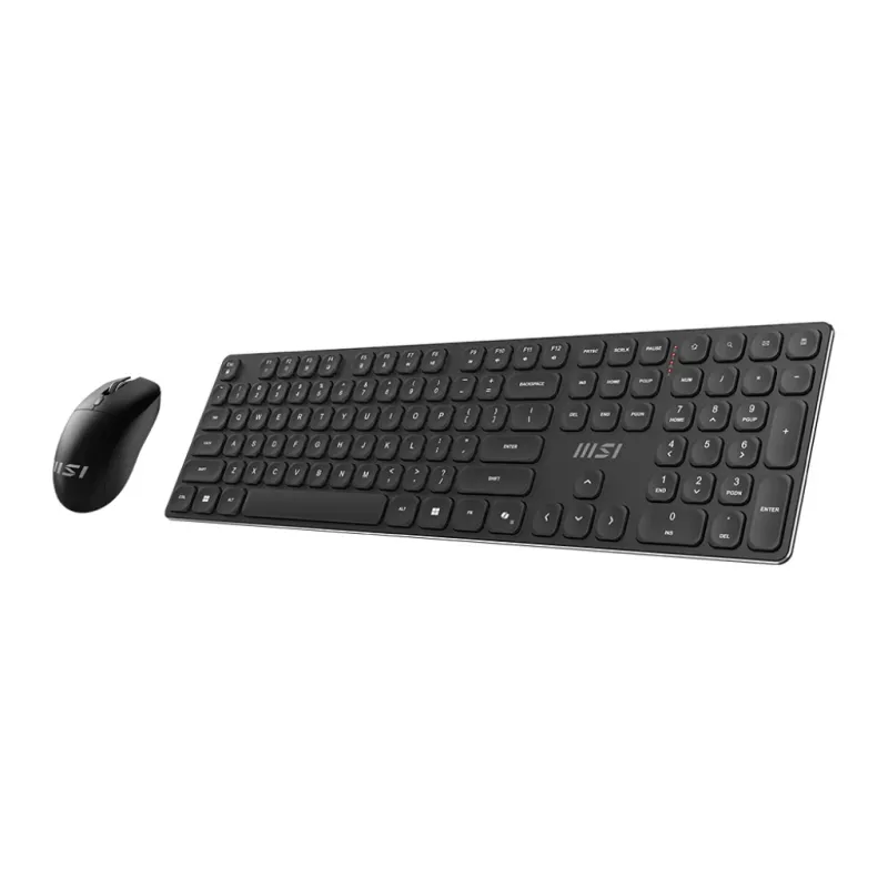 MSI FORGE K210 belaidis klaviatūros ir pelės rinkinys USB juodas