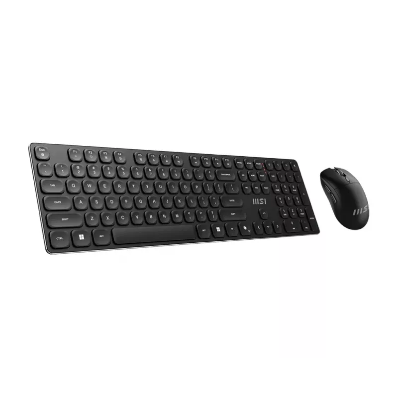 MSI FORGE K210 belaidis klaviatūros ir pelės rinkinys USB juodas