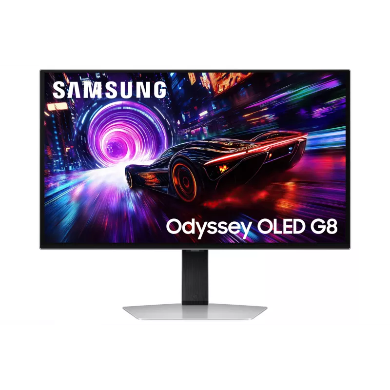Monitorius Samsung S27FG814SU 27 colių 4K UHD OLED 2160×3840, 0,03 ms, 178° žiūrėjimo kampas, VESA, aukščio reguliavimas, metalinis