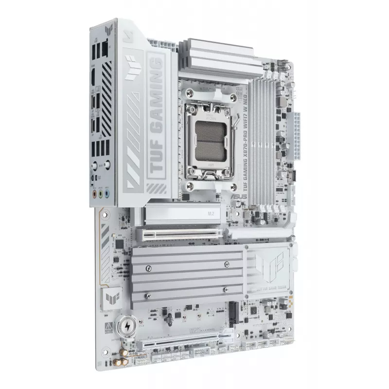 Pagrindinė plokštė ASUS TUF GAMING X870-PRO WIFI7 W NEO, AMD X870, lizdas AM5, ATX, DDR5, 4 DIMM, 256 GB, Wi-Fi 7, 5Gb Ethernet