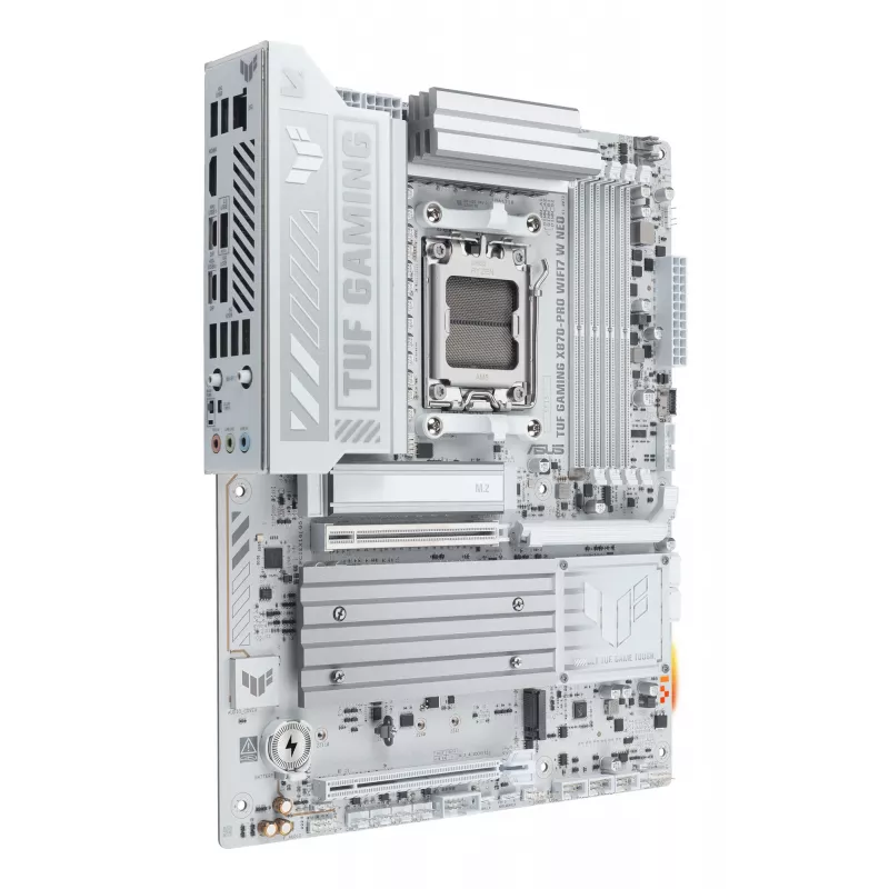 Pagrindinė plokštė ASUS TUF GAMING X870-PRO WIFI7 W NEO, AMD X870, lizdas AM5, ATX, DDR5, 4 DIMM, 256 GB, Wi-Fi 7, 5Gb Ethernet
