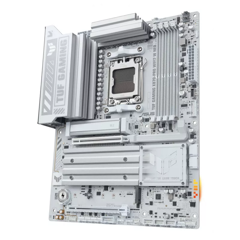 Pagrindinė plokštė ASUS TUF GAMING X870-PRO WIFI7 W NEO, AMD X870, lizdas AM5, ATX, DDR5, 4 DIMM, 256 GB, Wi-Fi 7, 5Gb Ethernet