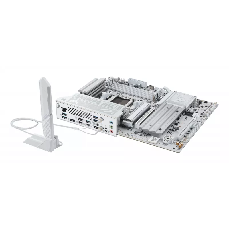 Pagrindinė plokštė ASUS TUF GAMING X870-PRO WIFI7 W NEO, AMD X870, lizdas AM5, ATX, DDR5, 4 DIMM, 256 GB, Wi-Fi 7, 5Gb Ethernet