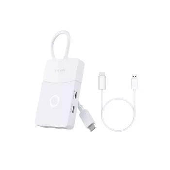 D-Link DUP-501 USB-C centrinis įrenginys 5 viename, 100W įkrovimas, HDMI, baltas