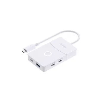 D-Link DUP-501 USB-C centrinis įrenginys 5 viename, 100W įkrovimas, HDMI, baltas