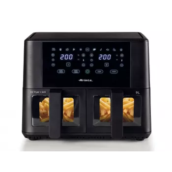 Ariete 4631 Dvigubas oro gruzdintuvas 9L, 2400W, 11 programų, juodas