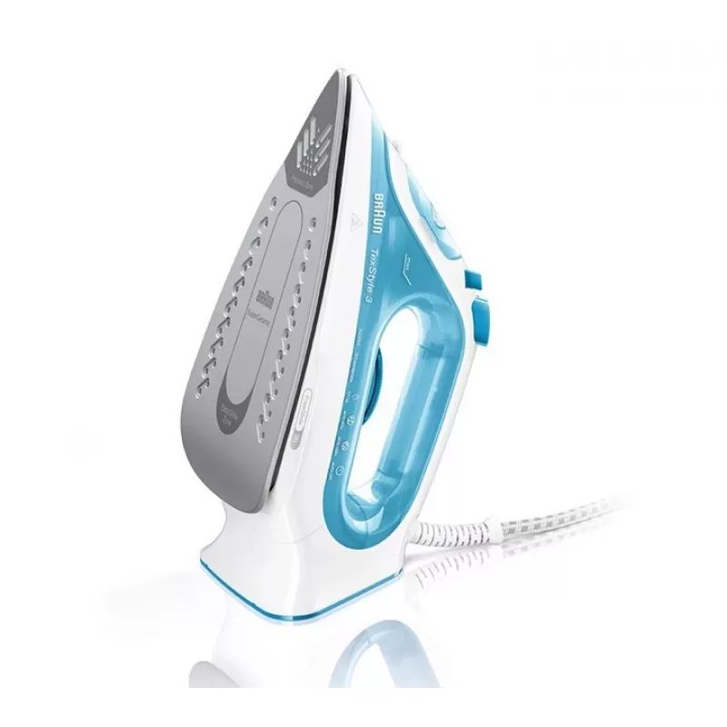 Braun TexStyle 3 Lygintuvas SI 3053 Mėlynas, Keraminis padas, 2400 W