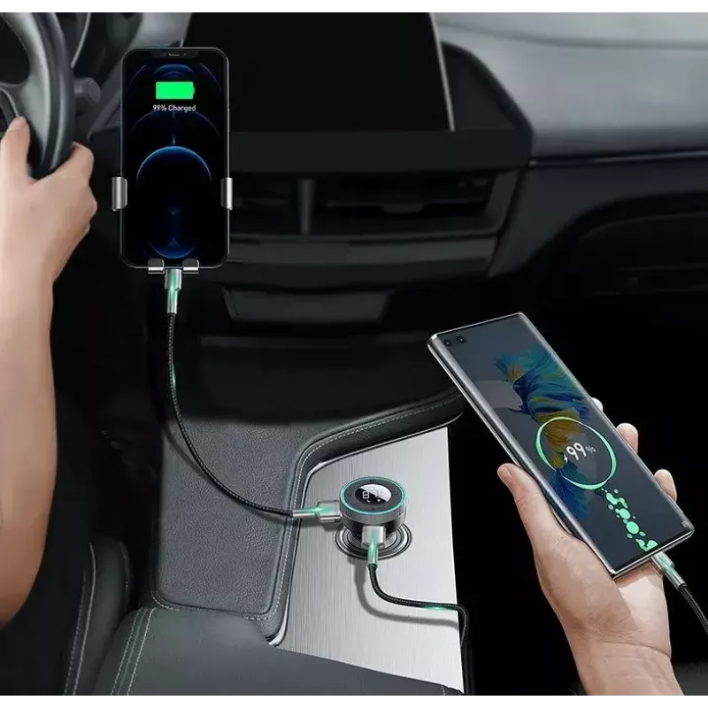 Belaidis FM siųstuvas automobiliui Baseus Energy Column Smartphone Juodas
