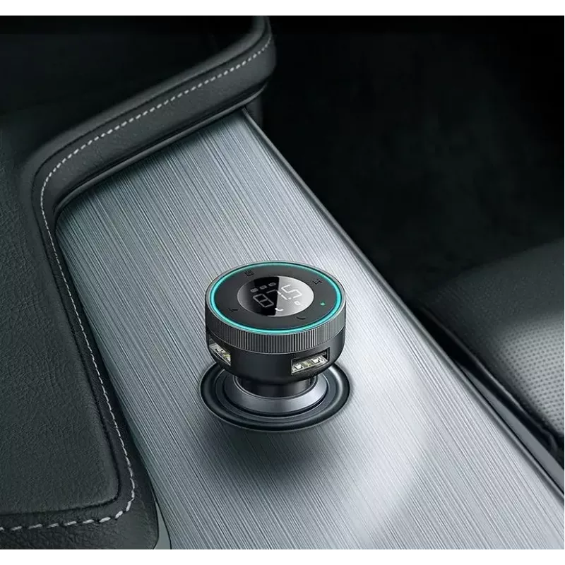 Belaidis FM siųstuvas automobiliui Baseus Energy Column Smartphone Juodas
