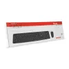Equip 245201 klaviatūra su pele, laidinė, USB, QWERTY ispanų, juoda