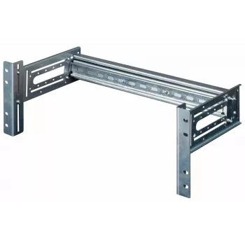 Equip EZR-DIN-4 19 colių DIN bėgio modulis 2U, RAL 7035
