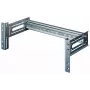 Equip EZR-DIN-4 19 colių DIN bėgio modulis 2U, RAL 7035
