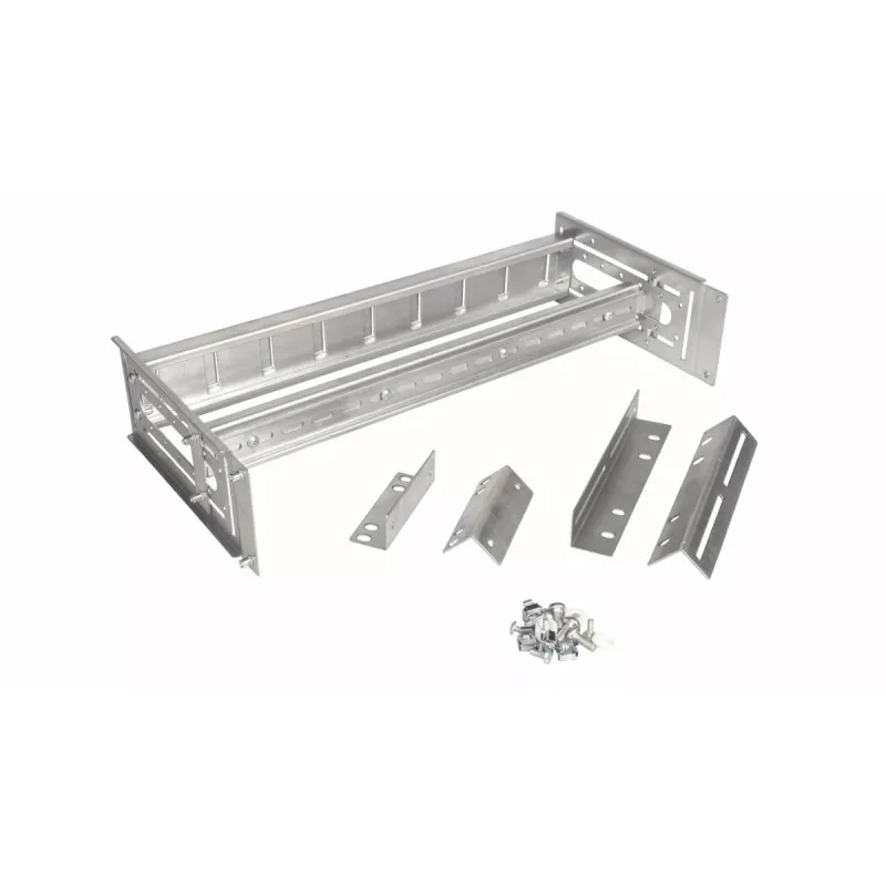 Equip EZR-DIN-4 19 colių DIN bėgio modulis 2U, RAL 7035