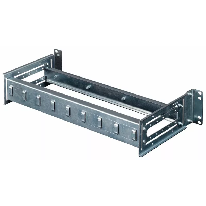 Equip EZR-DIN-4 19 colių DIN bėgio modulis 2U, RAL 7035