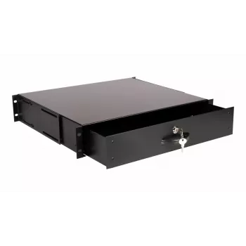 Stalčius Equip Lockable Drawer 19' 2U RAL9005 Juodas