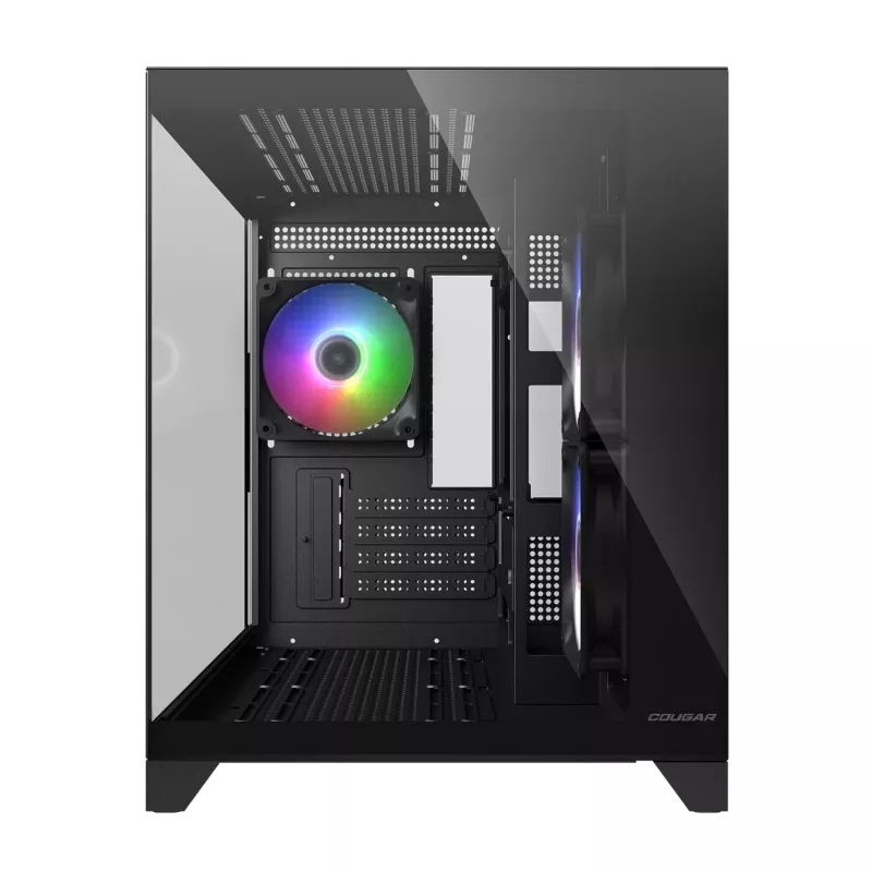 Mini Tower kompiuterio korpusas Cougar FV150 ARGB – juodas