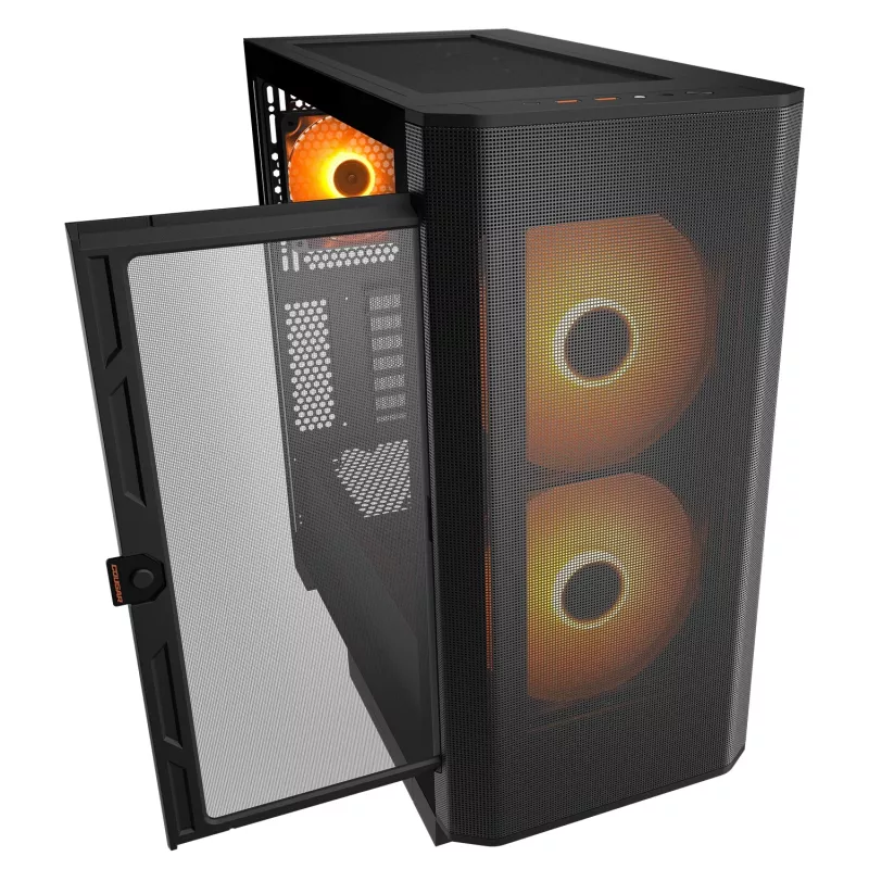 PC Midi bokštas Cougar Airface FLO ARGB, juodas