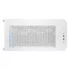 COUGAR Midi Tower korpusas Airface FLO ARGB Baltas — 2x180mm priekyje, 1x120mm gale, palaiko 2,5 colio/3,5 colio HDD, 240×480×509 mm
