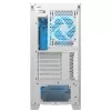 COUGAR Midi Tower korpusas Airface FLO ARGB Baltas — 2x180mm priekyje, 1x120mm gale, palaiko 2,5 colio/3,5 colio HDD, 240×480×509 mm