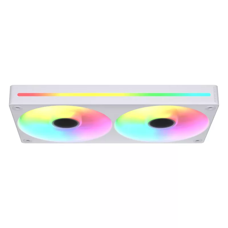 COUGAR Unity240-FB 120 mm ARGB PWM priekinis ventiliatorius (vieno rėmo, 700–2500 RPM, FDB, 5.4 mmH2O, baltas)