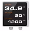 All-in-one CPU skysčio aušintuvas Cougar Poseidon Vistek Pro 360 — 120 mm ventiliatoriai, ARGB, Baltas