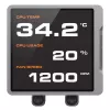 All-in-one CPU skysčio aušintuvas Cougar Poseidon Vistek Pro 240, ARGB, 120 mm ventiliatoriai, 700–2500 RPM, Juodas