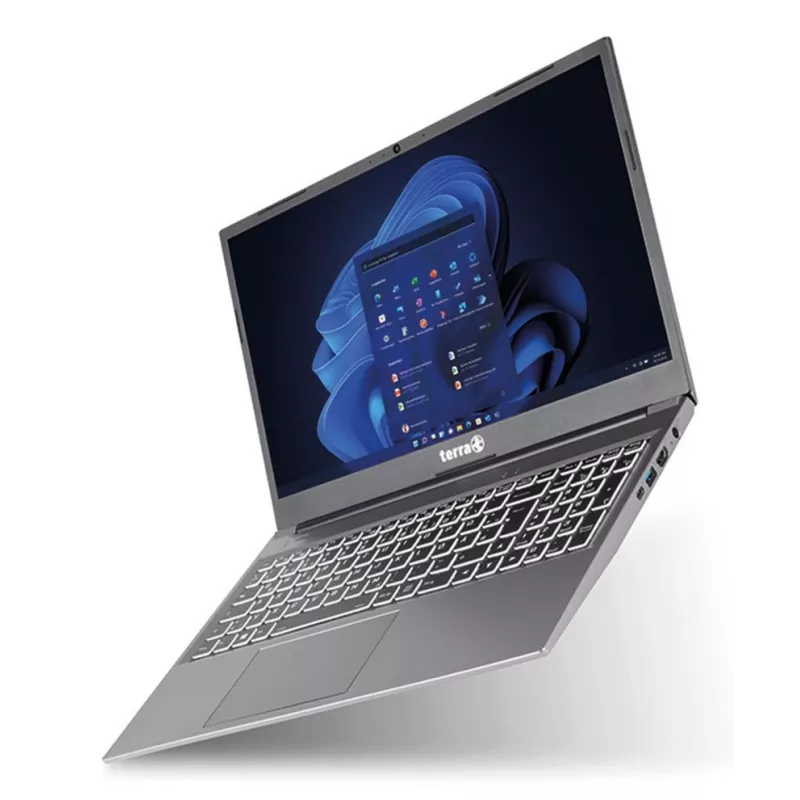 Nešiojamas kompiuteris TERRA 1517R Intel® Core™ i3-1315U 15.6 inch Full HD 8 GB DDR4 500 GB SSD Wi-Fi 6 Windows 11 Pro Pilka
