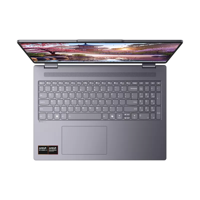 Lenovo IdeaPad 5 2-in-1 16AKP10 Copilot+ PC AMD Ryzen™ AI 5 340 Hibridinis (2-in-1) 40,6 cm (16 colių) Liečiamas ekranas WUXGA 16 GB LPDDR5x-SDRAM 1 TB SSD Wi-Fi 7 (802.11be) Windows 11 Home Pilka