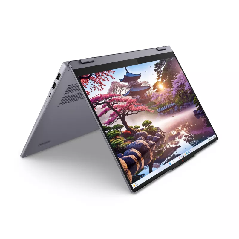 Lenovo IdeaPad 5 2-in-1 16AKP10 Copilot+ PC AMD Ryzen™ AI 5 340 Hibridinis (2-in-1) 40,6 cm (16 colių) Liečiamas ekranas WUXGA 16 GB LPDDR5x-SDRAM 1 TB SSD Wi-Fi 7 (802.11be) Windows 11 Home Pilka