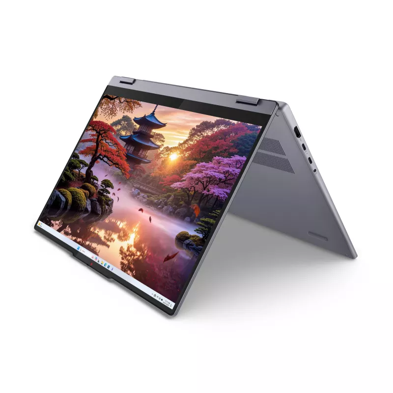 Lenovo IdeaPad 5 2-in-1 16AKP10 Copilot+ PC AMD Ryzen™ AI 5 340 Hibridinis (2-in-1) 40,6 cm (16 colių) Liečiamas ekranas WUXGA 16 GB LPDDR5x-SDRAM 1 TB SSD Wi-Fi 7 (802.11be) Windows 11 Home Pilka