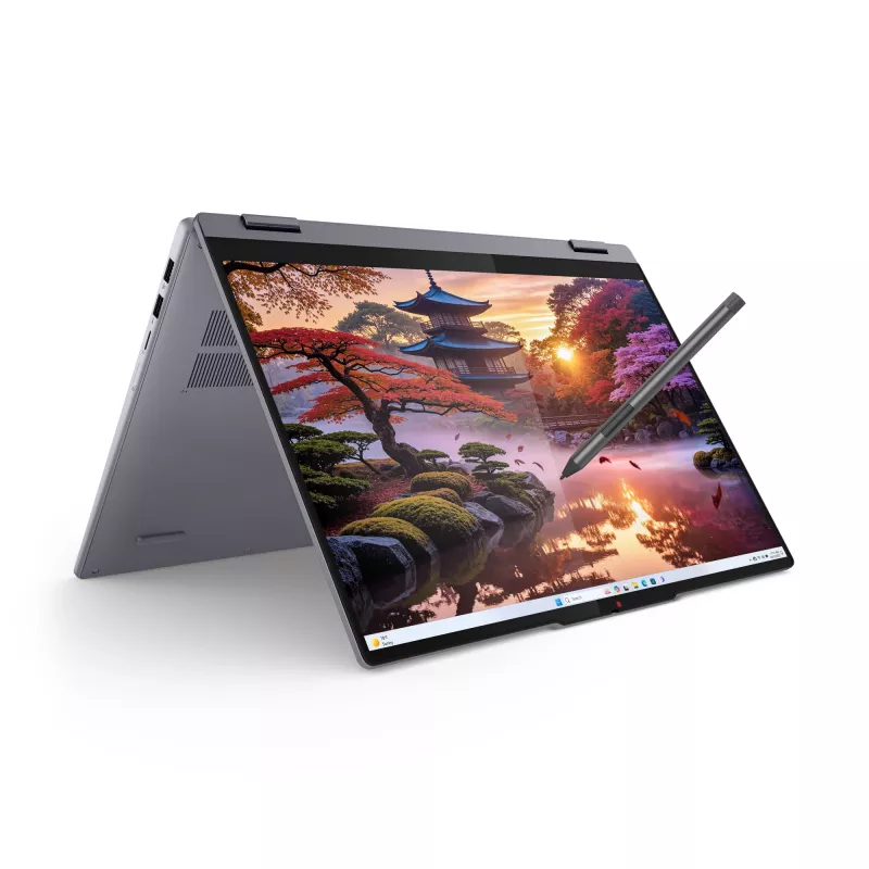 Lenovo IdeaPad 5 2-in-1 16AKP10 Copilot+ PC AMD Ryzen™ AI 5 340 Hibridinis (2-in-1) 40,6 cm (16 colių) Liečiamas ekranas WUXGA 16 GB LPDDR5x-SDRAM 1 TB SSD Wi-Fi 7 (802.11be) Windows 11 Home Pilka