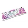 MSI FORGE GK600 TKL WIRELESS VIOLET klaviatūra žaidimams USB + Bluetooth QWERTY ispaniška Rožinė, Violetinė, Balta