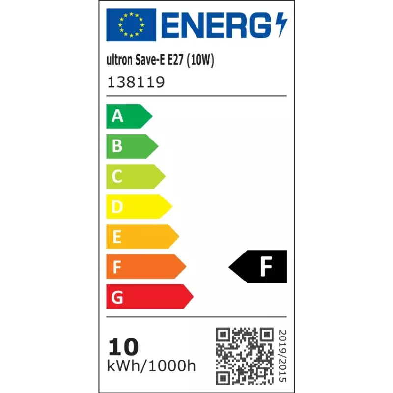 Energiją taupanti LED lemputė Ultron 138119 10 W E27 3000 K
