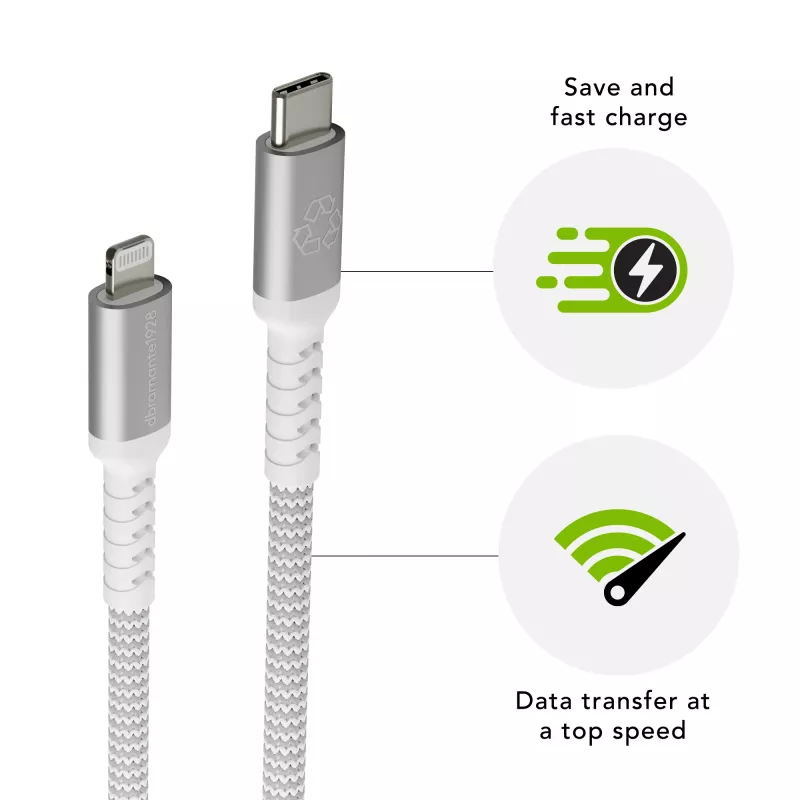 dbramante1928 re-charge Pro - BRD Laidas 2m USB-C į Lightn -W