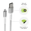 dbramante1928 re-charge Pro - BRD laidas 2,5 m USB-A į Lightning -W