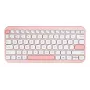 Belaidė klaviatūra ASUS Marshmallow KW100 75% Bluetooth — QWERTZ vokiška, žirkliniai jungikliai, rožinė