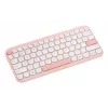 Belaidė klaviatūra ASUS Marshmallow KW100 75% Bluetooth — QWERTZ vokiška, žirkliniai jungikliai, rožinė