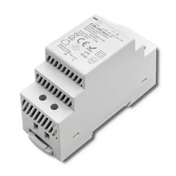 DIN bėgio maitinimo šaltinis QOLTEC 30W 24V 1.25A pilkas